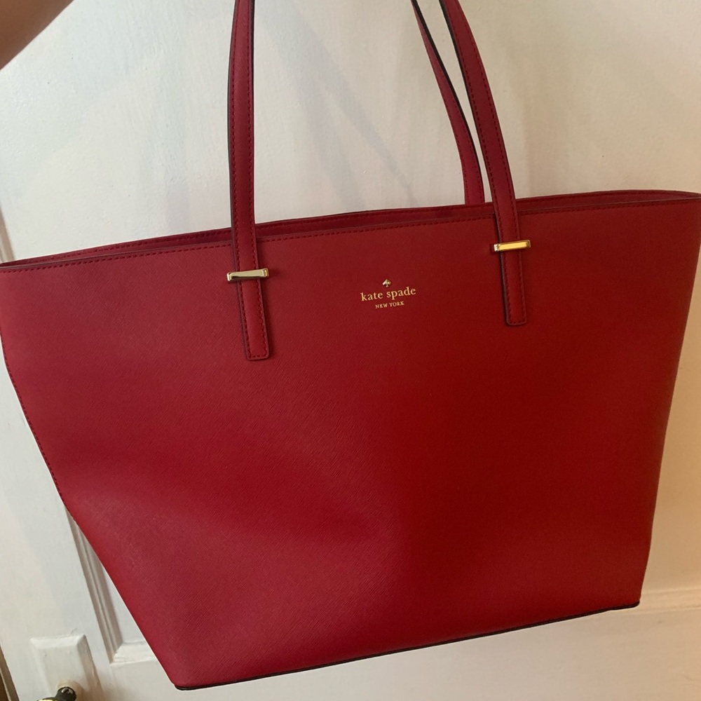NWT Kate Spade medium harmony tote in red